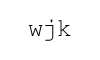 wjk Logo