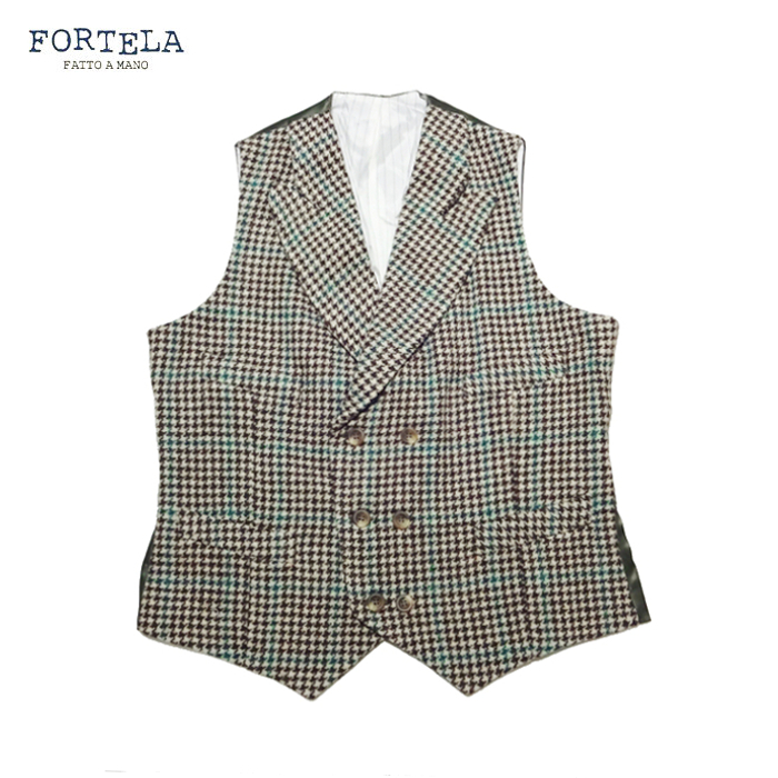 15AW NEW BLAND！！FORTELA(フォルテラ) ヴィンテージツイードジレ ...