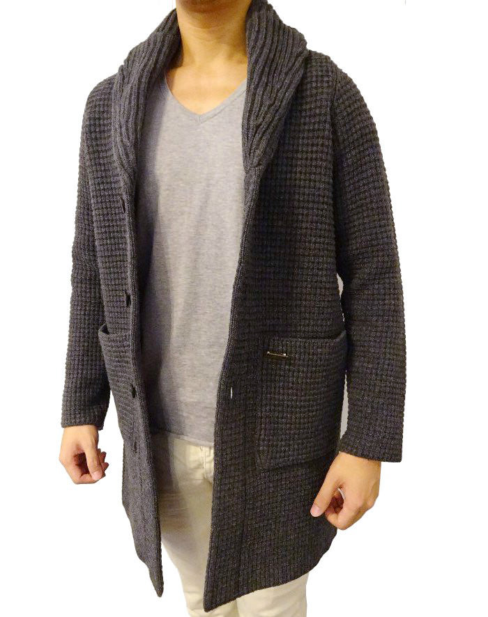 高級感漂うリッチニットダッフル 15AW Bark（バーク）ニットダッフル